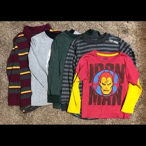 5 Boys T-Shirts, Sz 4/5: Iron Man, Gap..